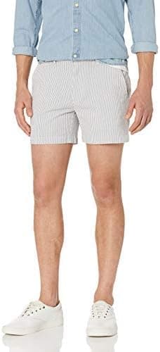 Amazon Brand - Goodthreads Men's 5" Inseam Comfort Stretch Seersucker Short