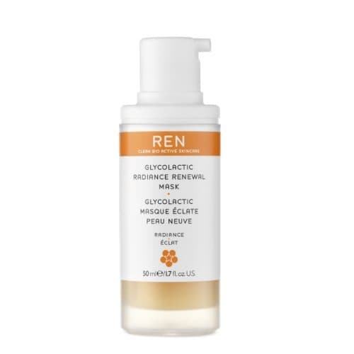 REN Clean Skincare Glycol Lactic Radiance Renewal Mask, 1.7 Fl Oz