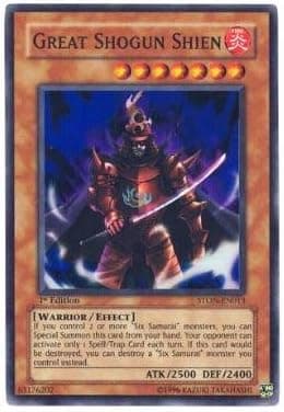 Yu-Gi-Oh! - Great Shogun Shien (STON-EN013) - Strike of Neos - 1st Edition - Super Rare