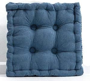 Cheeseland Cheoalfa Square Floor Pillow Japanese Futon Chair Pad Sofa Cushion Tatami Floor Cushion Yellow Cushion for Living Room Balcony Outdoor Children‘s Play Area(19.7" Blue)