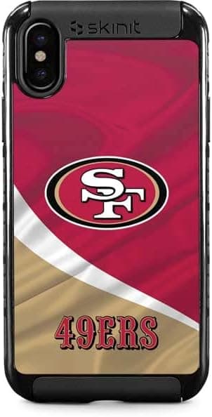 Skinit Cargo Phone Case Compatible with iPhone X - Officially Licensed NFL San Francisco 49ers Design Red