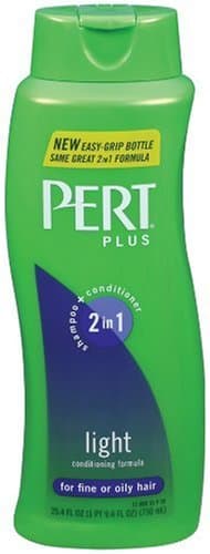 Pert Plus 2 in 1 Shampoo Plus Conditioner, Light Conditioning Formula For Fine or Oily Hair, 25.4-Ounce Bottles (Pack of 4)