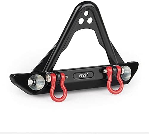 KYX Racing Aluminum Alloy Front Bumper Upgrades Parts Accessories for 1/24th Scale RC Crawler Car Axial SCX24 Deadbolt JLU
