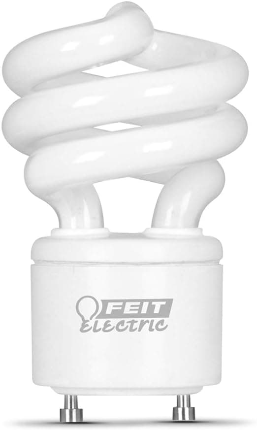 Feit BPESL13T/GU24/12 60W Equivalent CFL Twist GU24 Base Bulb (12-Pack), Soft White