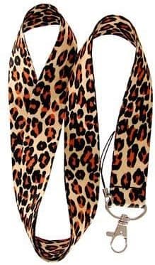 Leopard Lanyard Key Chain Holder