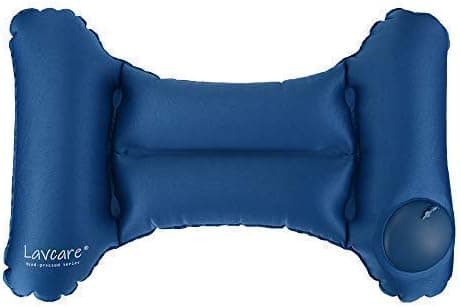 Lavcare Hand Press Sleeping Pillow, Air Pillow Inflatable Pillow, Travel Pillow Camping, for Road Trip Airplane Car, Lumbar Support, Office Chair, Camping Hiking Traveling