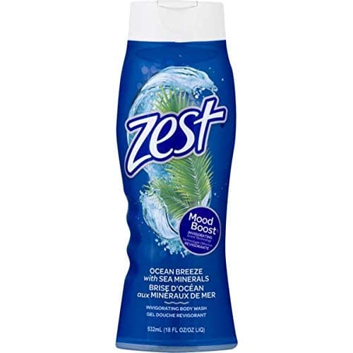Zest Body Wash Ocean Breeze - 18 oz, Pack of 5 - Packaging May Vary