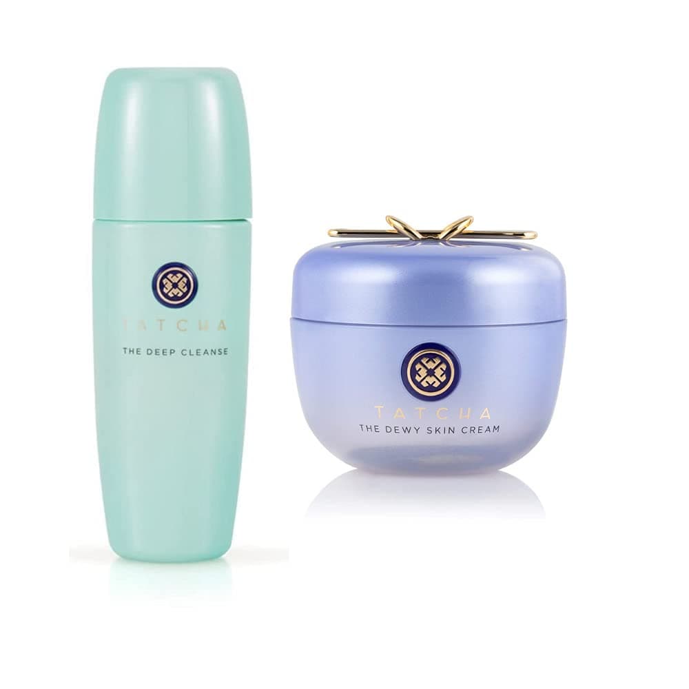 TATCHA Bundle The Deep Cleanse & The Dewy Skin Cream: Deeply and Gently Exfoliate and Hydrate Skin