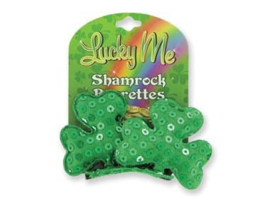 Lucky Me Shamrock Barrettes