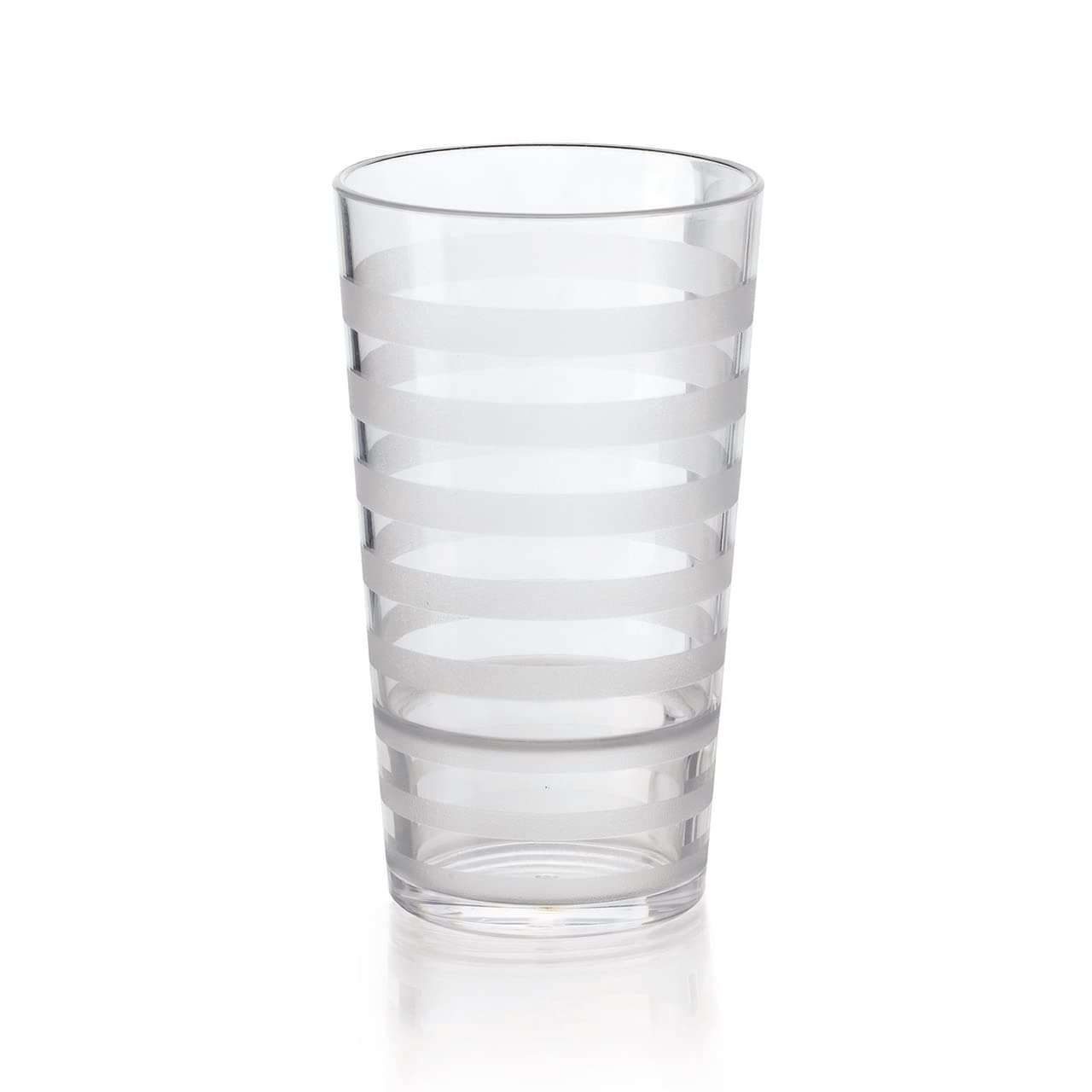 G.E.T. SW-1516-CL-EC Clear 16 oz. Plastic Tumblers, SAN (Pack of 4)