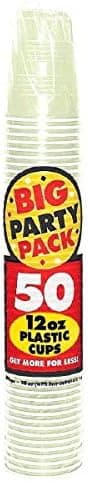 Big Party Pack Leaf Green Plastic Cups | 12 oz. | Pack of 50 | Party Supply