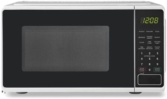 0.7 Cu ft Capacity Countertop Microwave Oven, White