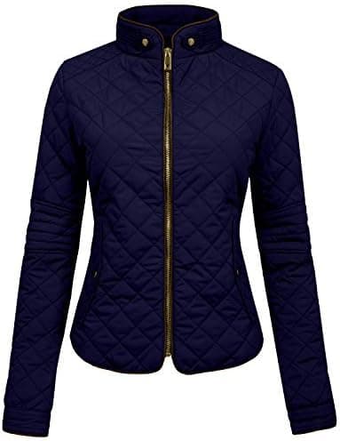 NE PEOPLE Womens Lightweight Quilted Zip Jacket (S-3XL)