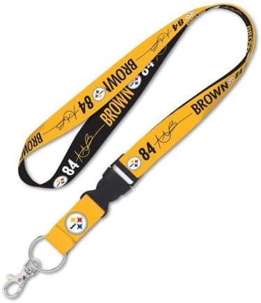 PITTSBURGH STEELERS Lanyard w/detachable buckle 1" Antonio Brown