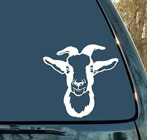 Decals Goat Goat Head Billy Goat Nanny Goat Car Laptop Sticker Livestock Farm Face Farmer Woman Gift Man Gift Vinyl