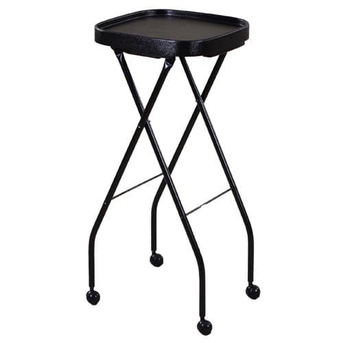 Savvy SAV-259-B Dora Portable Folding Salon Tray in BLACK + FREE YS Park L-Clips ($15 value)