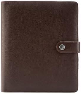 Booqpad Coffee-Cream. Funda en piel para iPad 2/3 con bloc de notas, portabolígrafo y tarjetero. Cuero nappa.
