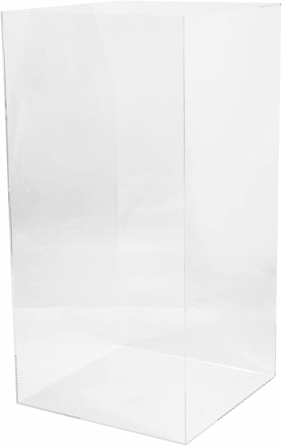 BJTDLLX Acrylic Display Case (12 x 12 x 24 inch), Tall Clear Plastic Box Dust Proof Action Figures Toy Acrylic Case, Collectibles Display Case Display Countertop Box for Display Figures Dolls