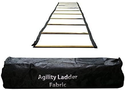 Uber Soccer Speed and Agility Training Ladder - Fabric Covered Metal Rung - 30 Foot or 13 Foot