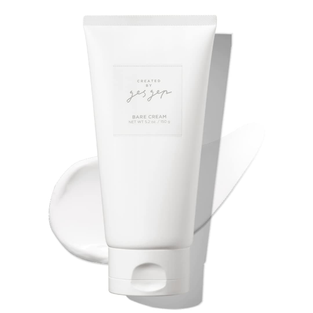 gesgep bare cream Mega size 5.2 Oz - Face Moisturizer to Hydrate, Soothe and Moisturize Oil-Free, Fragrance-Free 150g