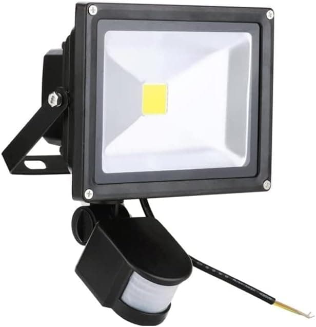 KAPATA 20W Motion Sensor LED Floodlight SuperBright Pure White Spotflood 6000K Induction Garden Wall Light For Garage,Yard,Home,Driveway,Stairs,Outside Wall Exterior Security Lighting