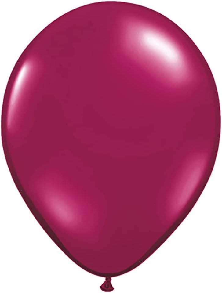 Qualatex 9" Sparkling Burgundy Latex, 9", Purple