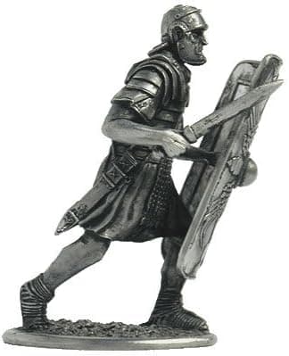 Legionnaire of The 2nd Legion of Augustus Tin Soldiers Metal Sculpture Miniature Figure Collection 54mm (Scale 1/32) (A116)