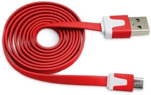 Importer520 Red 3m 10 Ft (Extra Long) Micro USB Data Sync Charger Cable forMotorola Droid X/DROID X2(Red)