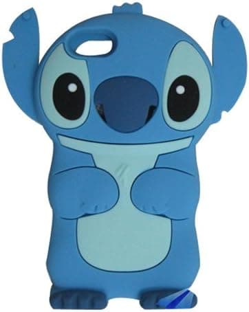 S9D Cute 3D Stitch Silicone Cover Case for Apple Ipod Touch 4 Gen 4G 4th TC17 Blue
