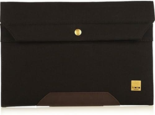 KNOMO Balham Surface Envelope Black Canvas