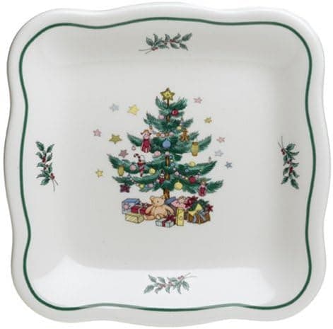 Nikko Ceramics Christmas Giftware Square Tray