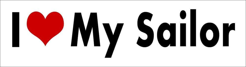 i Love My Sailor STICKER DECAL VINYL BUMPER DÉCOR CAR TRUCK WALL NOTEBOOK
