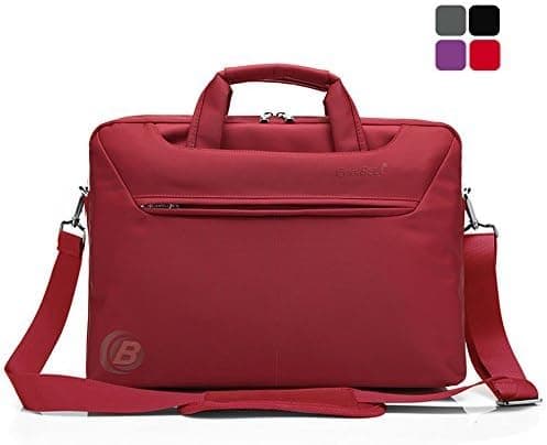 CoolBell(TM) 15.6 inch Oxford Cloth Unisex Laptop Shoulder Bag Handbag Carrying Messenger Bag For 15 - 15.6 Inch Laptop / Notebook / MacBook with Shoulder Strap Handle and Pockets,Red