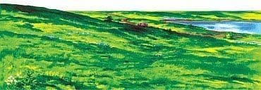 Hillside Meadow Overlay Large Felt for 32" X 48" Flannel Boards
