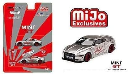 Mini GT New DIECAST Toys CAR 1:64 Liberty Walk LB Works Nissan GT-R (R35) (Satin Silver) (USA Exclusive) - MIJO Exclusives MGT00049-MJ