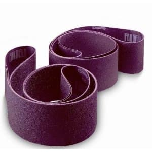 6 Inch X 89 Inch 80 Grit Cloth Edge Narrow Sanding Belts - 4 Pack