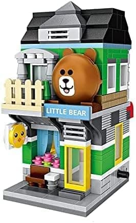 LOZ Mini Blocks City View Scene Coffee Shop Retail Store Architectures Models & Building Quiz Christmas Toy for Children (1630)