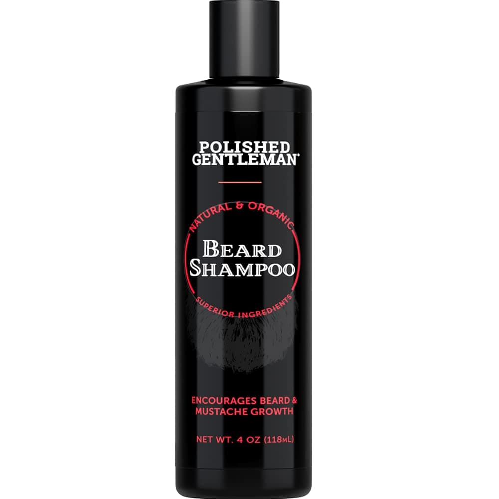 Beard Wash for Beard Growth - Refreshing Beard Shampoo and Face Wash with Peppermint Oil - Mustache and Beard Care with Beard Oil for Thicker and Softer Beard - With Tea Tree Oil and Argan Oil (4oz)