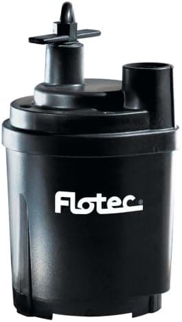 Flotec FP0S1300X-03 Tempest Fpos1300X Multi-Purpose Water Removal Utility Pump, 1470 GPH, 1/6 Hp, 115 Vac, 60 Hz, 8 Ft