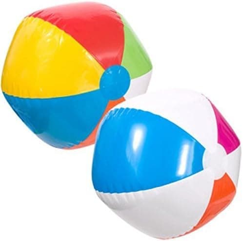 SPLASH-N-SWIM MULTICOLOR BEACH BALL 20" (3 Pack) by Splash-n-swim