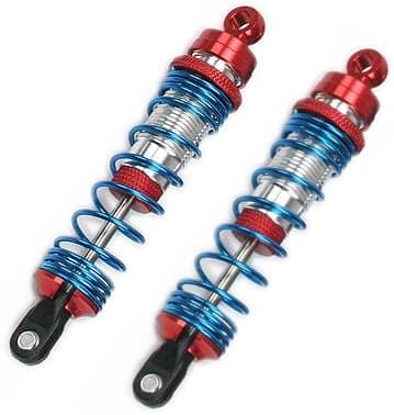 Atomik RC Rustler 1:10 Aluminum Alloy Front Ultra Shocks Hop Up Upgrade, Red Replaces Part 3760A