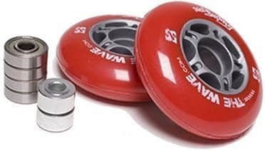Street Surfing The Wave Wheel Set-Red Wheel Set