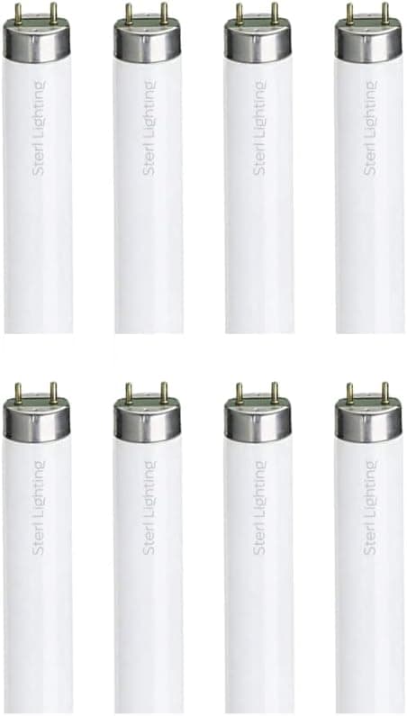 Sterl Lighting – 21 Watt T5 Fluorescent Bulbs Tube G5 Light Mini 2 Pin Base 120/220 Volts 33.42 Inch 1470Lm F21T5 /WW Manufacturing Facility Tubular Linear Fixtures 3000K Warm White – 8 Pack