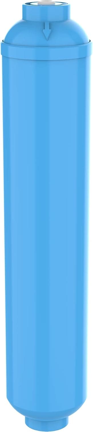 OMNIFilter R200 Inline Water Filter for Refrigerators & Ice Makers, 1/4" Quick Connect Fittings, Removes Sediments, Chlorine Taste and Odor, 15 Micron, Blue