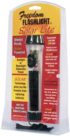 Peterson Industries Solar Lite Flashlight, Clear