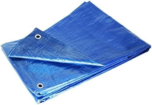 Grizzly Tarps GTRP2030 20-Feet X 30-Feet Blue Multi-Purpose 6ml Waterproof Poly Tarp Cover with Tent Shelter Camping Tarpaulin by Grizzly Tarps