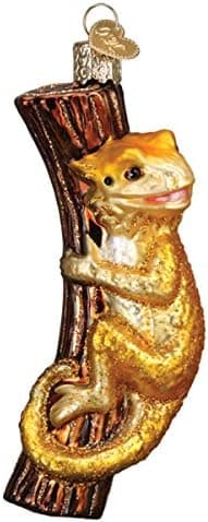 Old World Christmas Ornaments Bearded Dragon Glass Blown Ornaments for Christmas Tree