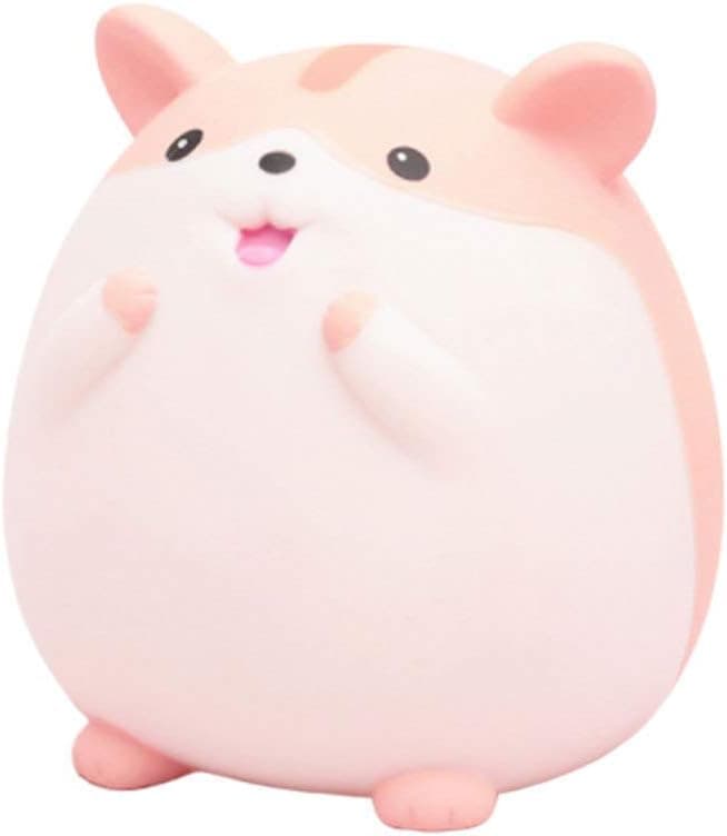 IMIKEYA Decorative Piggy Bank Kids Money Bank Cute Hamster Money Box Living Room Desktop Decoration(Skin Color Size L)