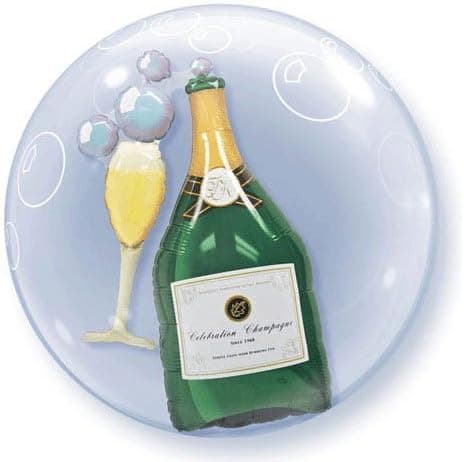 PIONEER BALLOON COMPANY Bubble Balloon, 24", Multi
