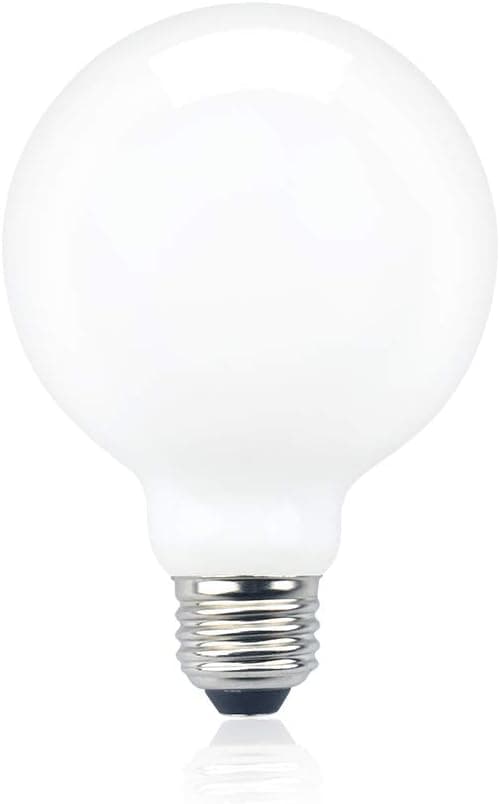 Bonlux E26 G95 LED Globe Bulb, E26 Medium Base G95/G30 Frosted Globe Bathroom Vanity Makeup Mirror Light Bulb 10W Daylight 6000K 100W Halogen Equivalent G95 LED Bulb Over Mirror, 1 Pack